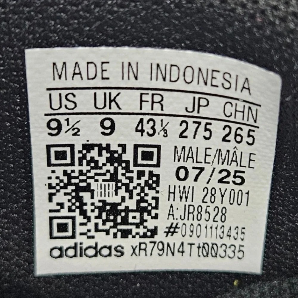 Adidas Kaptir‎ 4.0 Athletic Shoes Cloudfoam JR8528 Black Red Men Size 9.5